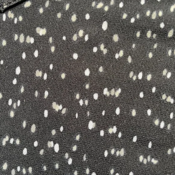 Ulla Popken black with tan and white spots 32/34 Women's Tunic Top poly blend - Picture 7 of 8